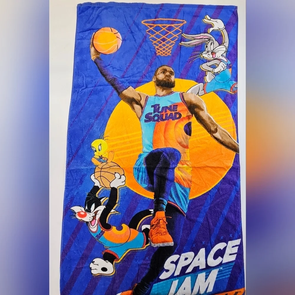 Space Jam Tune Squad Lebron James Beach Towel Basketball  54